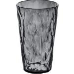 Graue Koziol Wassergläser 400 ml mit Limonade-Motiv aus Glas 