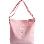 Pinke Hobo Bags mit Reißverschluss aus Canvas für Damen klein 