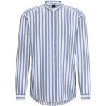 Hellblaue Gestreifte HUGO BOSS BOSS Streifenhemden aus Baumwollmischung für Herren Größe XS 