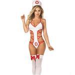 Krankenschwestern Damen Geschlecht Cosplay Kostüm Sexy Kostüme Für Terylen Solide Halloween Karneval Silvester Oktoberfestbier Rock BH Lightinthebox