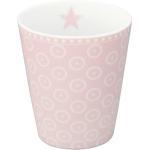 Krasilnikoff Tasse »Happy Mug CIRCLE DOT rosa weiß Punkte Porzellan Kaffeebecher Becher ohne Henkel«
