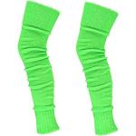 Neongrüne Beinstulpen für Damen Einheitsgröße für den für den Herbst 