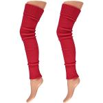 Rote Beinstulpen für Damen Einheitsgröße 