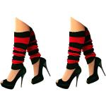 Rote Karneval-Strümpfe & Fasching-Socken aus Acryl für Damen Einheitsgröße 
