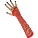 Rote Elegante Fingerlose Handschuhe & Halbfinger-Handschuhe aus Nylon für Damen Einheitsgröße 