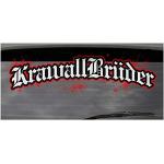 KrawallBrüder - Logo I Heckscheibenaufkleber groß I außen