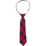 Krawatte "Karo", pink/schwarz