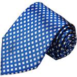 Krawatten Set 2tlg 100% Seide blau silber Seidenkrawatte von Paul Malone