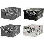 Schwarze Barocke Kreher Technik Boxen & Aufbewahrungsboxen aus Pappe 4-teilig 