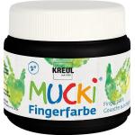 Kreul Mucki Fingerfarbe schwarz 150 ml - [GLO663151652]