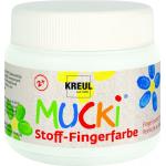 Kreul Mucki Stoff Fingerfarbe weiß 150 ml - [GLO663151111]
