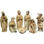Krippenfiguren aus Polymagnesium Maria Josef Jesus Könige Hirte 7er Set