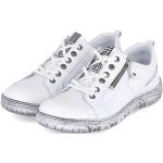 Reduzierte Weiße Krisbut Low Sneaker mit Klettverschluss aus Glattleder für Damen Größe 37 