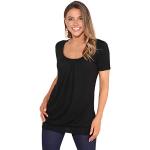 Schwarze Krisp T-Shirts aus Jersey für Damen Größe S für den für den Sommer 