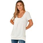 Reduzierte Cremefarbene Krisp T-Shirts aus Jersey für Damen Größe S für den für den Sommer 