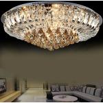 Kristall Kronleuchter Deckenlampe LED Deckenleuchte Pendelleuchte mit Fernbedienung Lüster 3 Farbe Dimmbar Lampe Luxus Deckenlampe Wohnzimmer Home Hotel