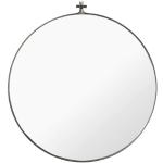 Minimalistische Runde Runde Spiegel aus Edelstahl 