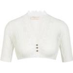 Weiße Krüger Dirndl V-Ausschnitt Transparente Blusen & durchsichtige Blusen durchsichtig mit Knopf für Damen Größe XS - versandkostenfrei 
