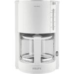 Krups Filterkaffeemaschine Pro Aroma, 1.25l Kaffeekanne, für 10 bis 15 Tassen, mit Glaskanne, weiß