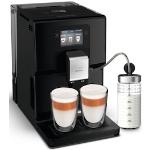 Reduzierte Schwarze Krups Kaffeevollautomaten mit Milchaufschäumer 