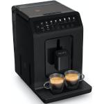 Schwarze Krups Manuelle Kaffeevollautomaten aus Edelstahl mit Kaffeemühle 