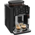 Reduzierte Schwarze Moderne Krups Kaffeevollautomaten aus Edelstahl 