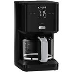 Krups KM6008 Smart'n Light Kaffeemaschine | mit Timer |intuitives Display | 1,25 L Fassungsvermögen für bis zu 15 Tassen Kaffee | Auto-Off-Funktion | Tropf-Stopp | Warmhaltefunktion | Schwarz