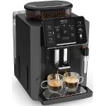 Krups Sensation Kaffeevollautomat, Milchschaumdüse, 5 Getränke, Filterkaffee-Funktion, 2-Tassen-Funktion, Kaffeemaschine, Schwarz, EA910810