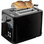 Krups Toaster Smart'n Light KH6418;, 2 kurze Schlitze, 800 W, Digitaldisplay; 7 Bräunungsstufen; Automatische Zentrierung des Brots, schwarz