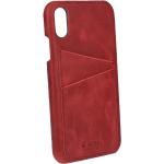 Rote Vintage Krusell iPhone XR Cases aus Leder 