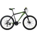 Mountainbike KS CYCLING "Catappa" Fahrräder schwarz (schwarz, grün) Hardtail