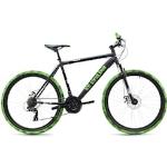 Mountainbike KS CYCLING "Crusher" Fahrräder schwarz (schwarz, grün) Hardtail