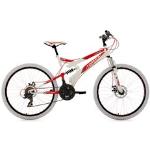 Mountainbike KS CYCLING "Topeka" Fahrräder rot (weiß, rot) Full Suspension