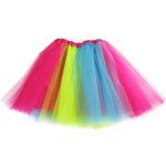 Ksnnrsng Mädchen Tüllrock Tutu Rock Dehnbaren Tanzkleid Minirock Ballettrock Tütü Röcke (Regenbogen)