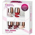 KTN Queen - Nail - Art Set mit 5 Nagellack in verschiedenen Farben, inklusiv Nagelsticker
