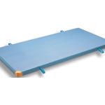 Kübler Sport® Qualitäts-Turnmatte, 200 x 100 x 8 cm, Mit Lederecken & Trageschlaufen Blau