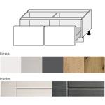 Schwarze Küchenunterschränke mit Schubladen matt mit Schublade Breite 100-150cm, Höhe 0-50cm, Tiefe 0-50cm 