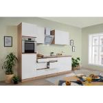 Weiße Respekta Premium Einbauküchen matt aus Eiche Breite 250-300cm, Höhe 200-250cm, Tiefe 50-100cm 