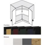 Schwarze Moderne Küchenunterschränke matt aus Eiche Breite 50-100cm, Höhe 50-100cm, Tiefe 50-100cm 