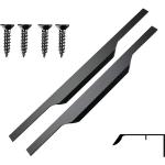 Reduzierte Schwarze Schrankgriffe & Schubladengriffe Breite 0-50cm, Höhe 0-50cm, Tiefe 0-50cm 2-teilig 