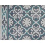 Blaue Vintage Friedola Küchenteppiche & Küchenläufer matt aus Textil rutschfest 