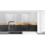 Schwarze Abstrakt Bilder-Welten Küchenrückwände aus Glas selbstklebend Breite 300-350cm, Höhe 100-150cm, Tiefe 50-100cm 