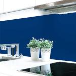 Blaue Unifarbene Küchenrückwände selbstklebend Breite 300-350cm, Höhe 300-350cm, Tiefe 50-100cm 