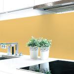 Gelbe Unifarbene Küchenrückwände selbstklebend Breite 100-150cm, Höhe 100-150cm, Tiefe 50-100cm 