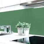 Grüne Unifarbene Küchenrückwände selbstklebend Breite 300-350cm, Höhe 300-350cm, Tiefe 50-100cm 