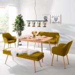 Gelbe Mørteens Tilanda Küchenbänke aus Textil Breite 50-100cm, Höhe 100-150cm, Tiefe 50-100cm 