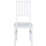 Weiße Skandinavische Topdesign Esszimmerstühle & Küchenstühle lackiert aus Massivholz Breite 0-50cm, Höhe 50-100cm, Tiefe 0-50cm 2-teilig 