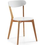 Weiße Skandinavische 4Home Holzstühle lackiert aus Massivholz Breite 0-50cm, Höhe 50-100cm, Tiefe 50-100cm 2-teilig 