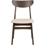 Hellbraune Retro Topdesign Stuhl-Serie lackiert aus Massivholz Breite 0-50cm, Höhe 50-100cm, Tiefe 50-100cm 2-teilig 