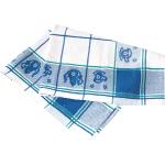 Blaue Landhausstil Hygostar Geschirrtücher & Küchenhandtücher  aus Baumwolle schnelltrocknend 3-teilig 
